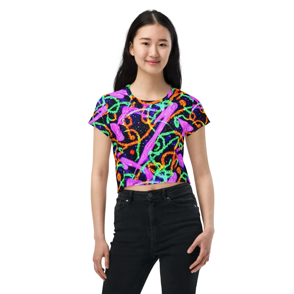 Enckell's Nebula on Crop Tee — Front