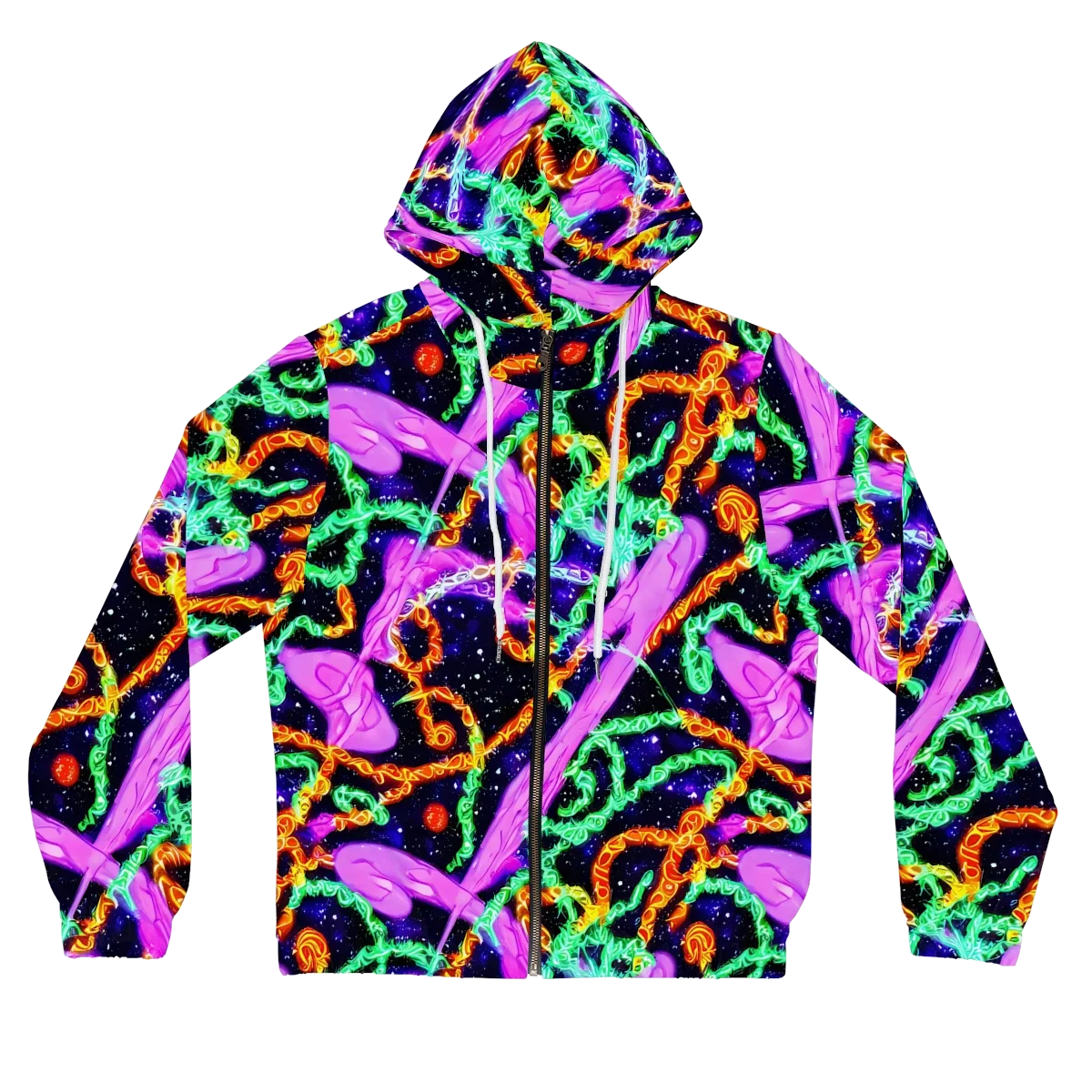 Enckell's Nebula on Women's Full-Zip Hoodie — Front