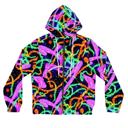 Enckell's Nebula on a Women's Full-Zip Hoodie