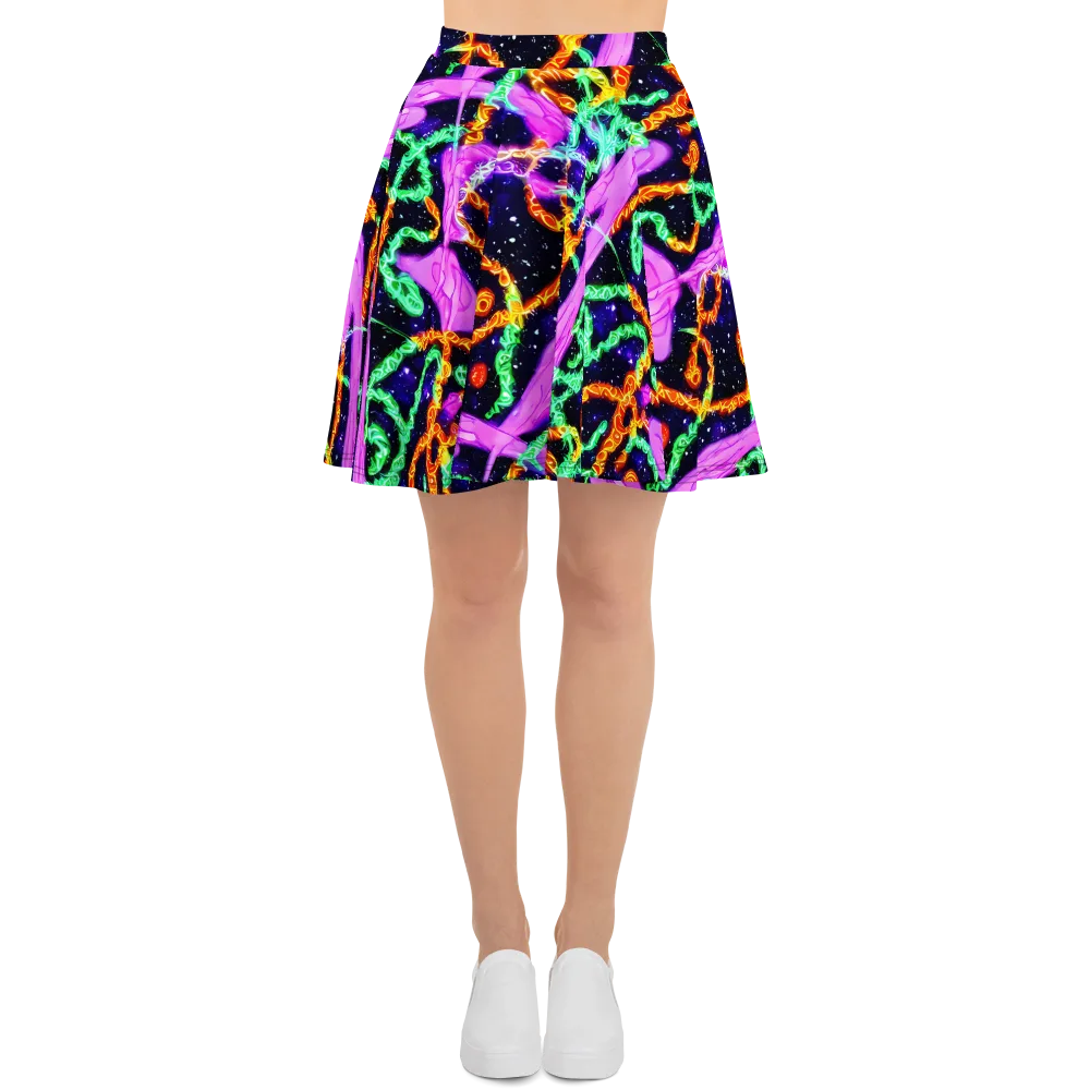 Enckell's Nebula on Skater Skirt — Front