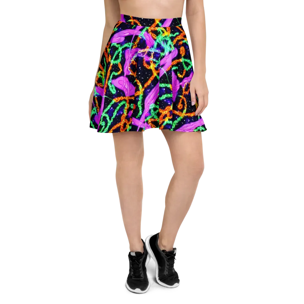 Enckell's Nebula on Skater Skirt — Front