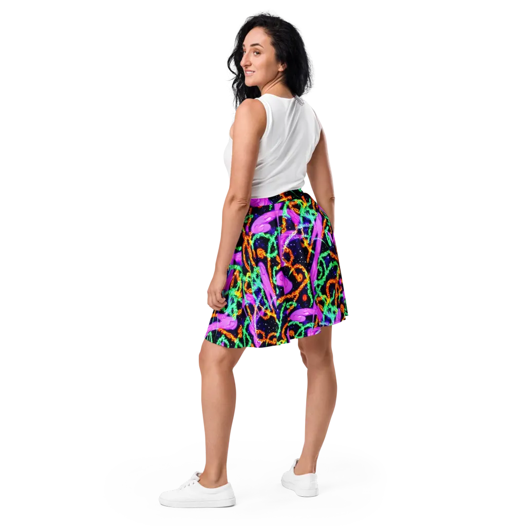 Enckell's Nebula on Skater Skirt — Back