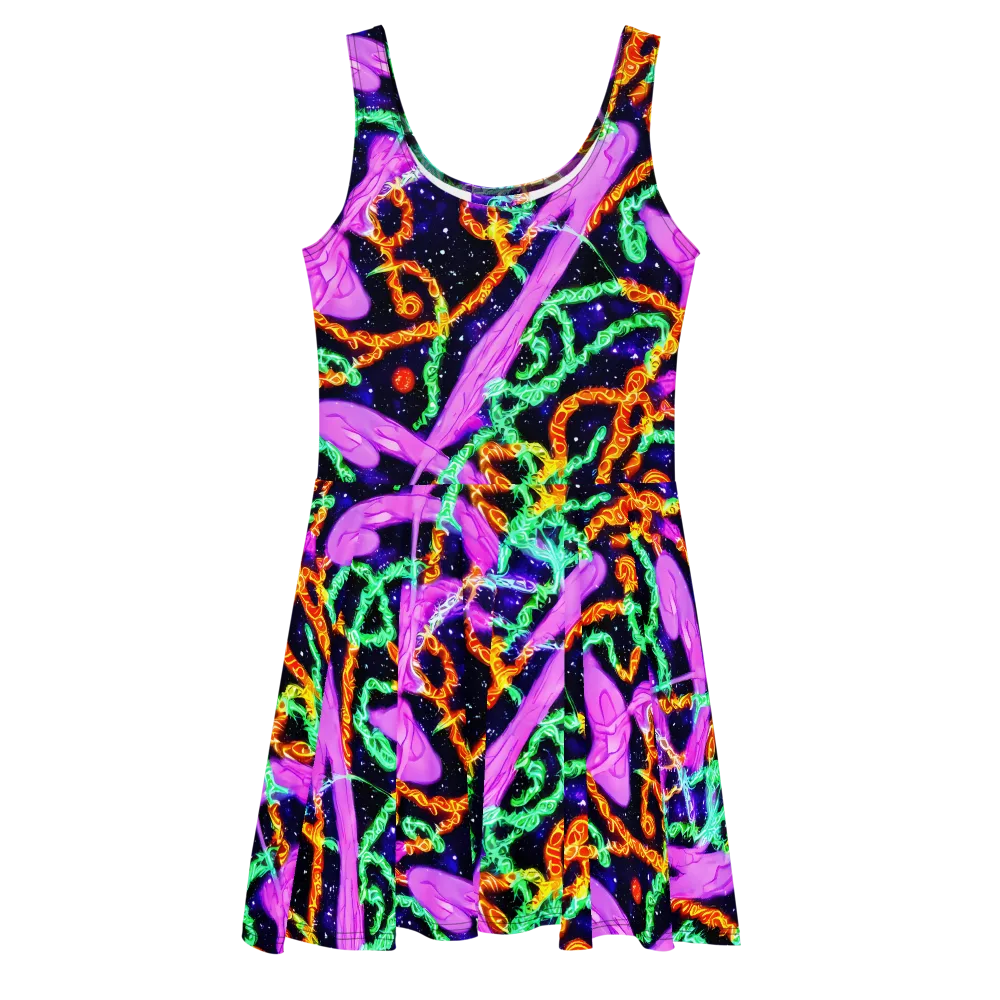 Enckell's Nebula on Skater Dress — Front