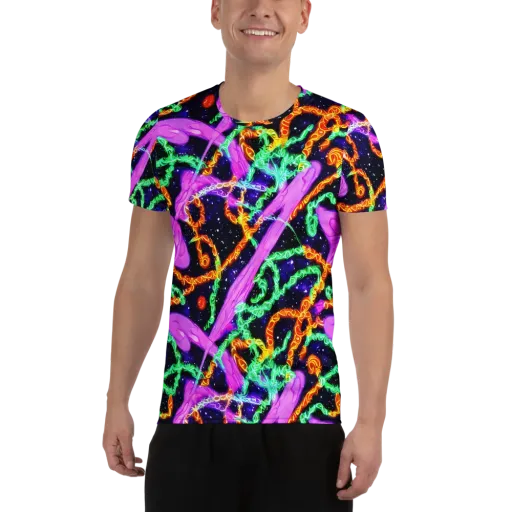 Enckell's Nebula on a Men's Athletic T-Shirt