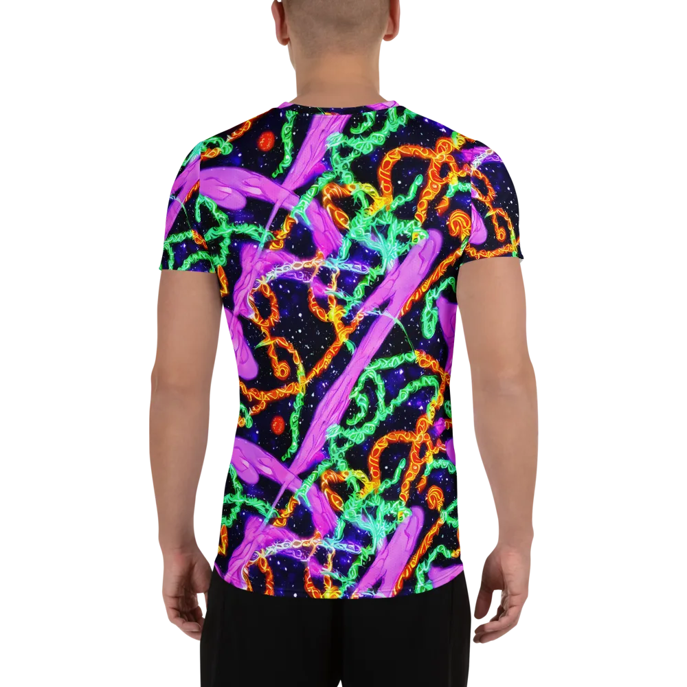 Enckell's Nebula on Men's Athletic T-Shirt — Back