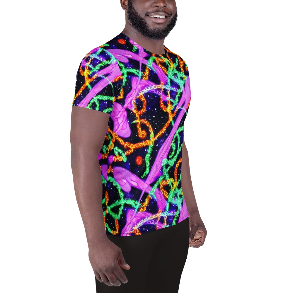 Enckell's Nebula on Men's Athletic T-Shirt — Right