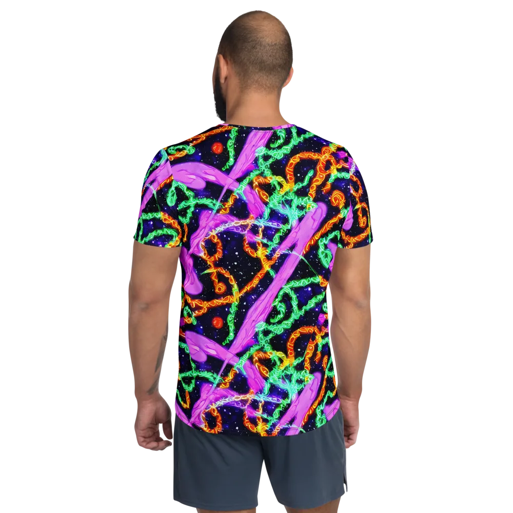 Enckell's Nebula on Men's Athletic T-Shirt — Back