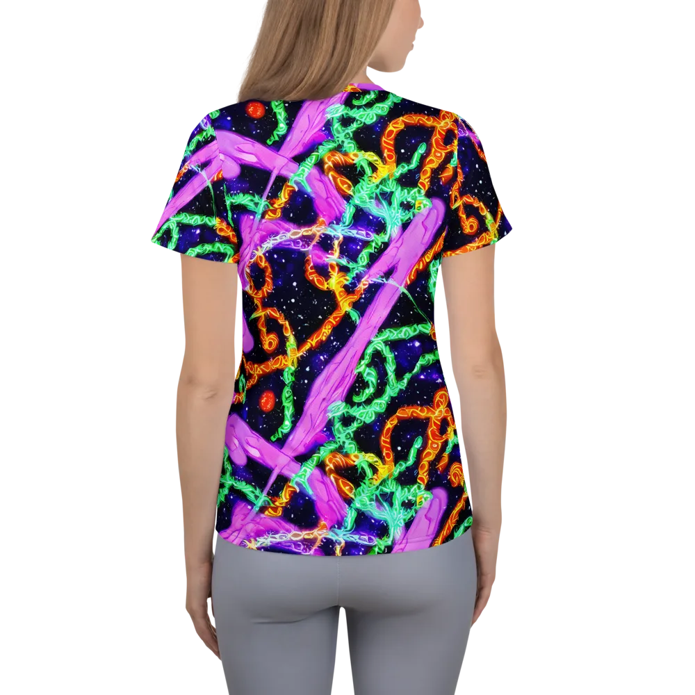 Enckell's Nebula on Women's Athletic T-Shirt — Back