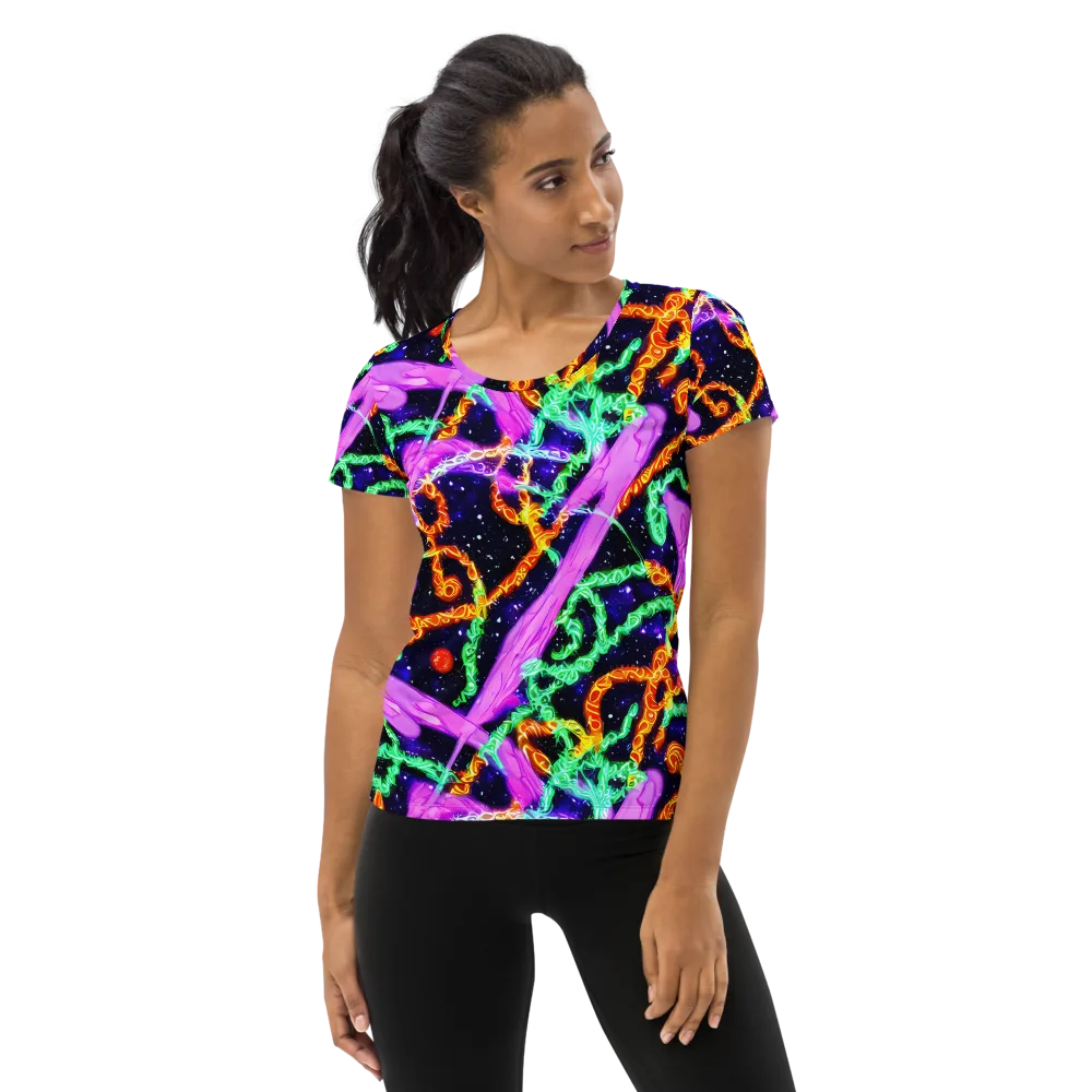 Enckell's Nebula on Women's Athletic T-Shirt — Front