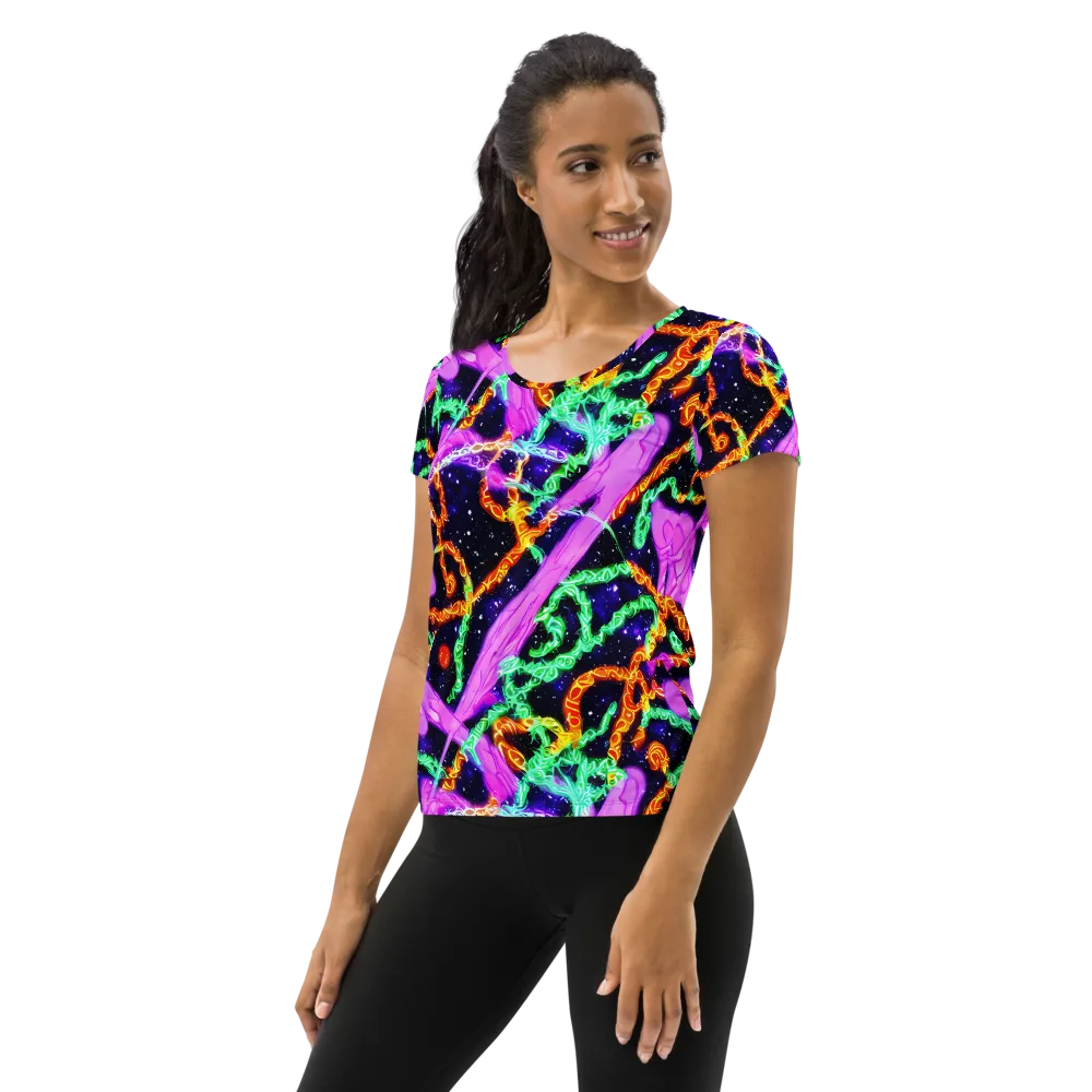 Enckell's Nebula on Women's Athletic T-Shirt — Left