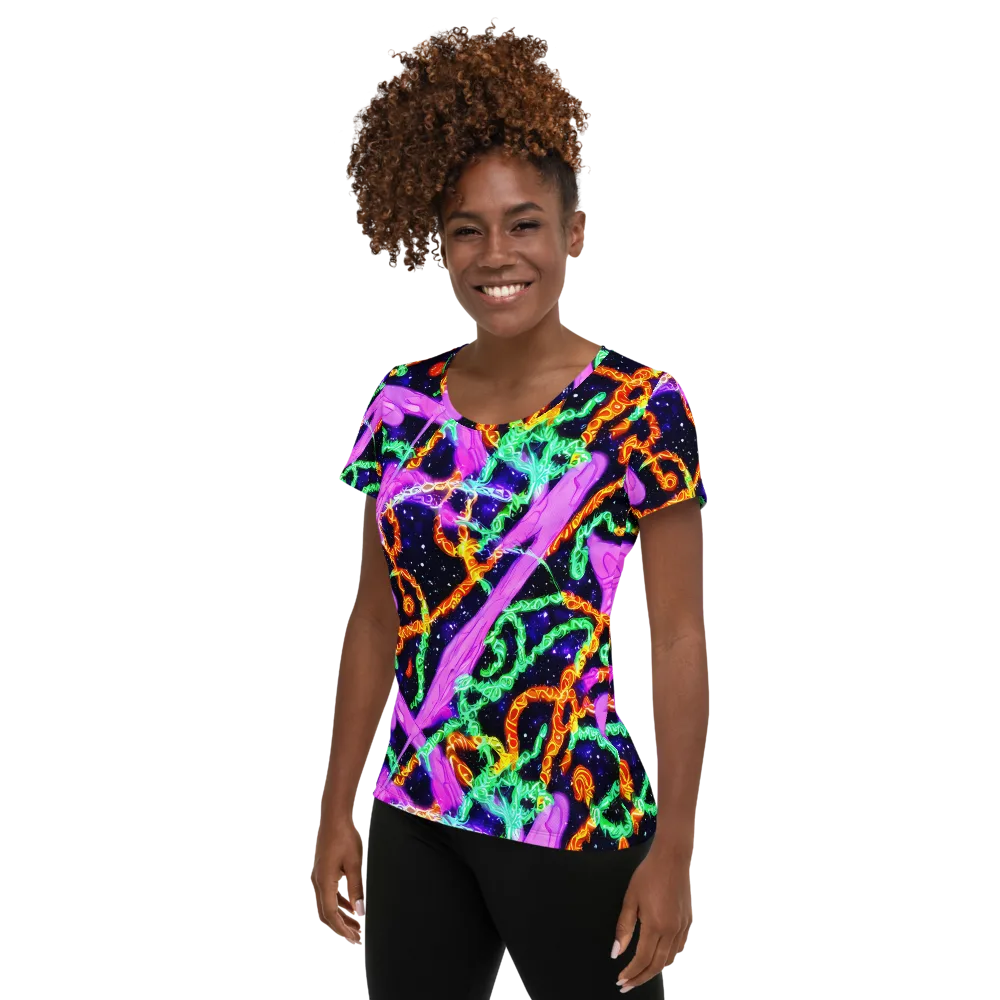 Enckell's Nebula on Women's Athletic T-Shirt — Left