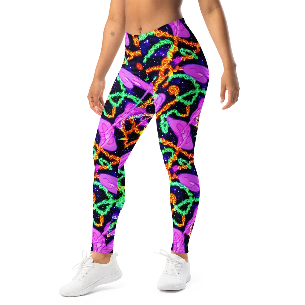 Enckell's Nebula on Leggings — Left Front