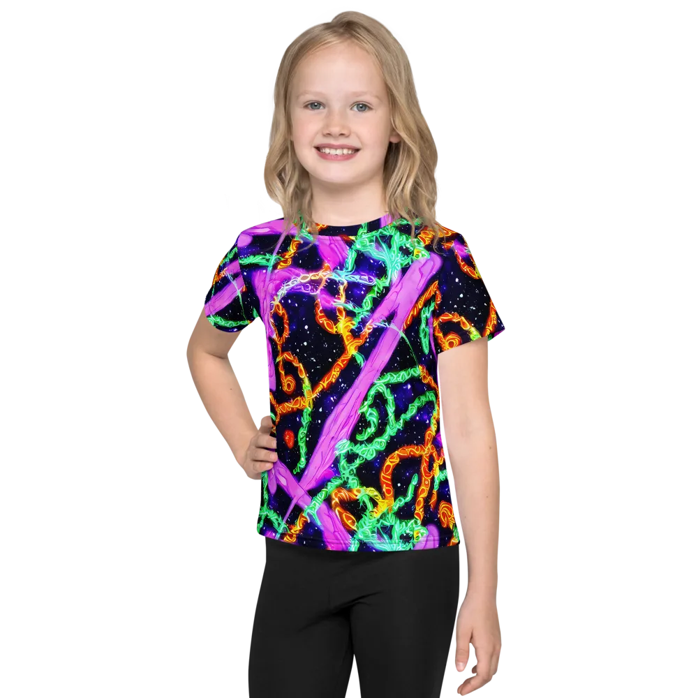 Enckell's Nebula on Kids Crew Neck T-Shirt — Front