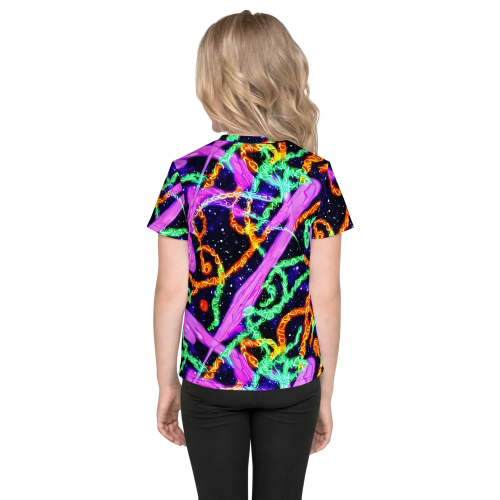Enckell's Nebula on Kids Crew Neck T-Shirt — Back