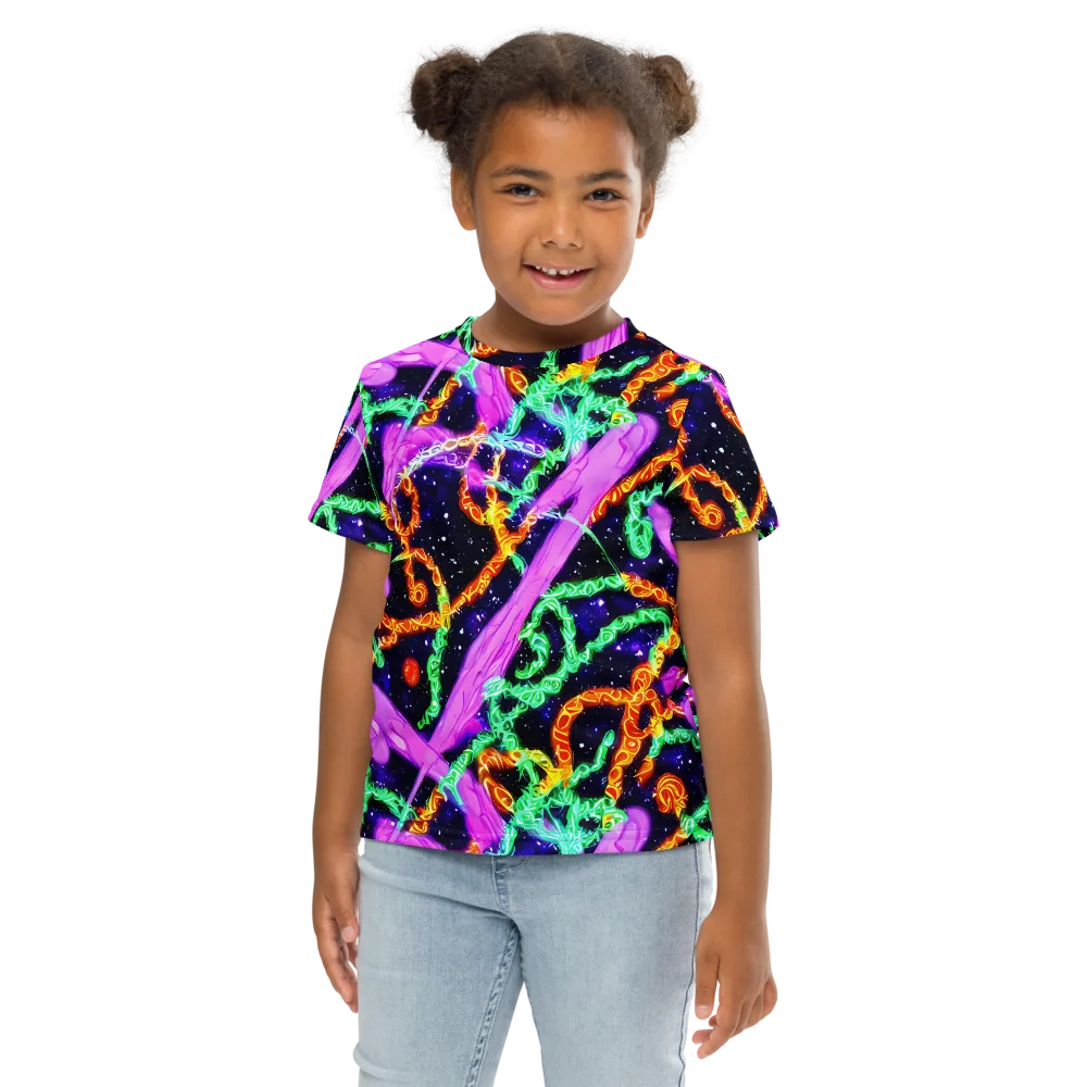 Enckell's Nebula on Kids Crew Neck T-Shirt — Front
