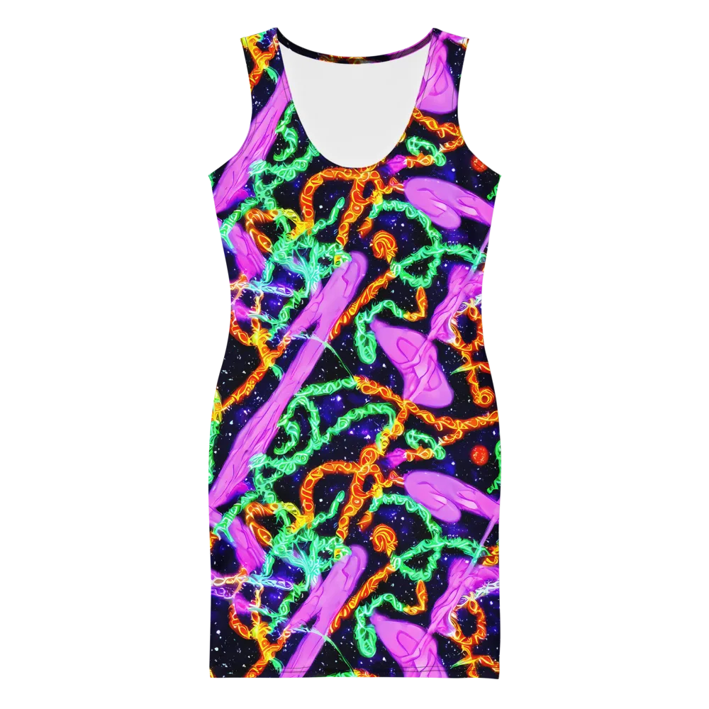 Enckell's Nebula on Bodycon Dress — Front