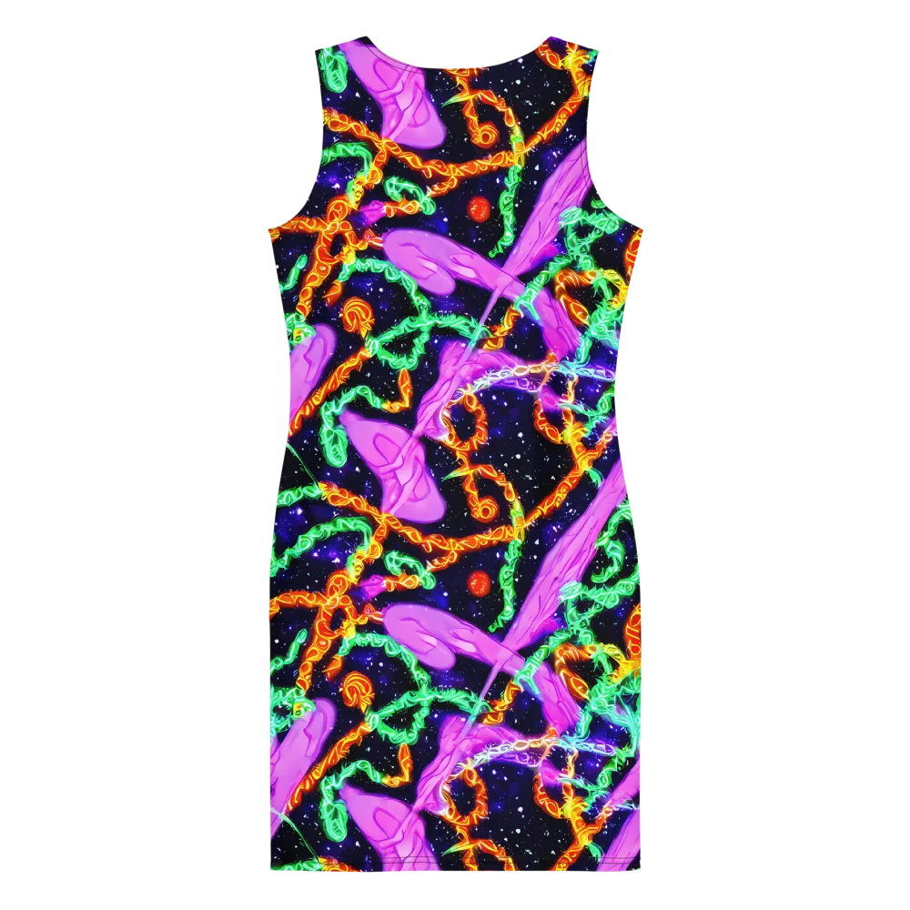 Enckell's Nebula on Bodycon Dress — Back