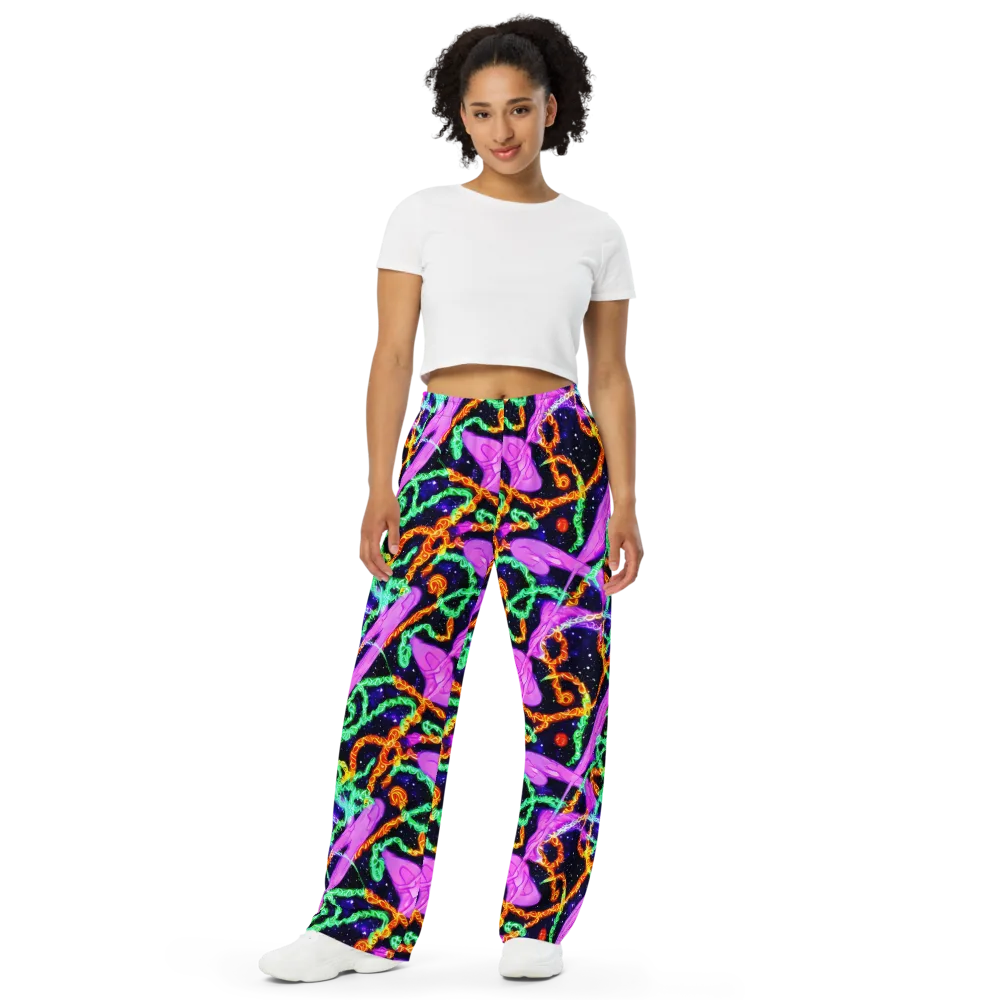 Enckell's Nebula on Wide-Leg Pants — Front