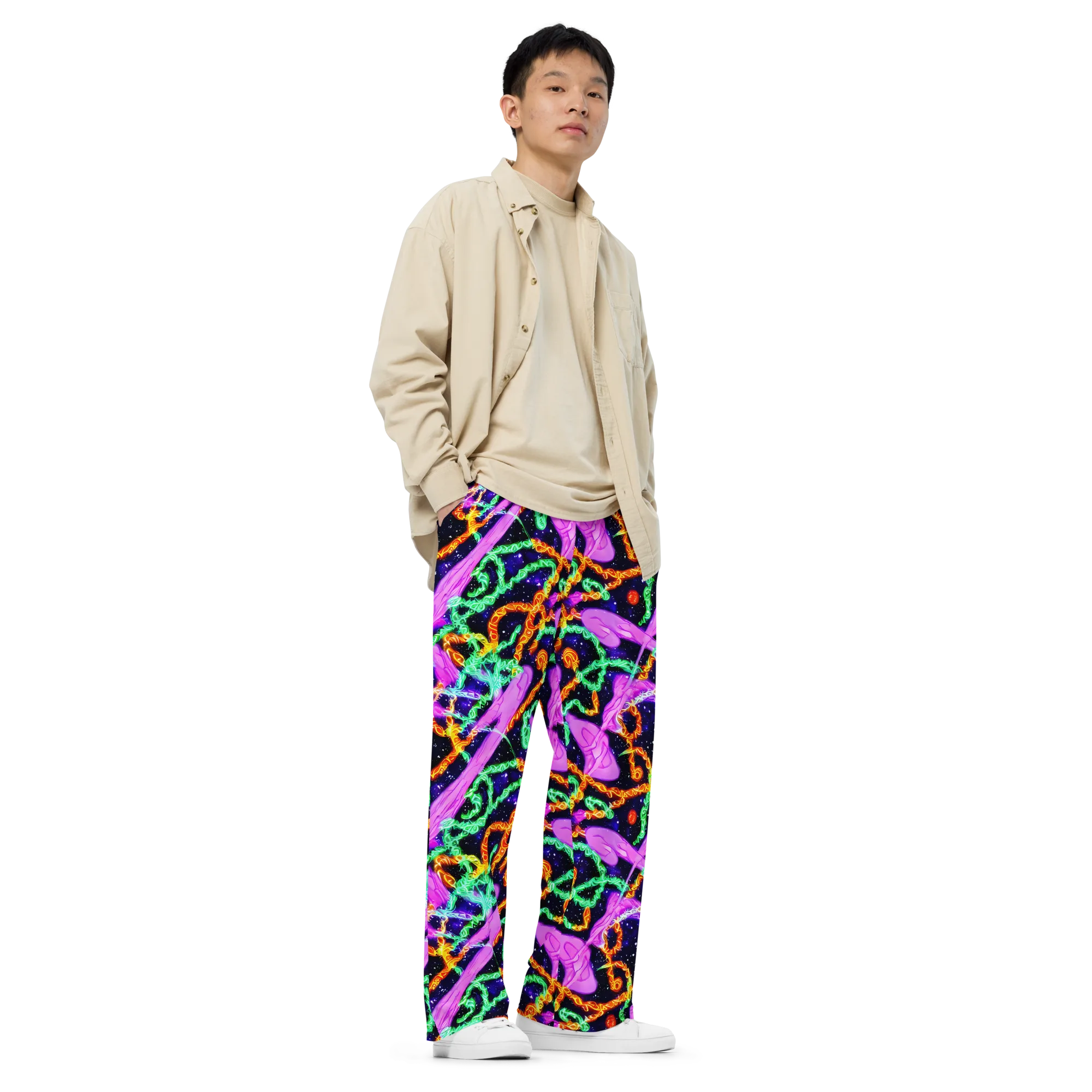 Enckell's Nebula on Wide-Leg Pants — Right Front