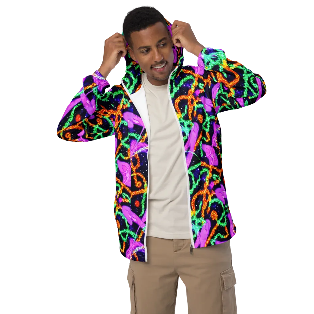 Enckell's Nebula on Men's Windbreaker — Front