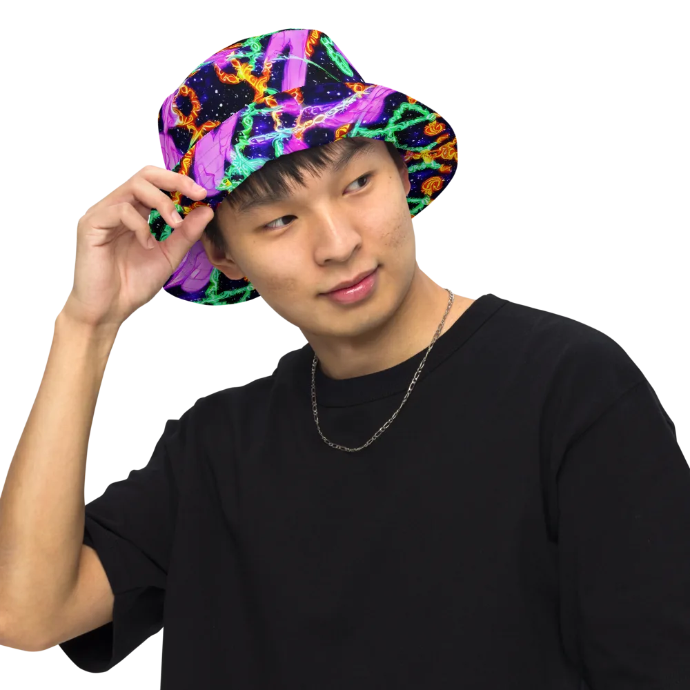 Enckell's Nebula on Reversible Bucket Hat — Front Inside