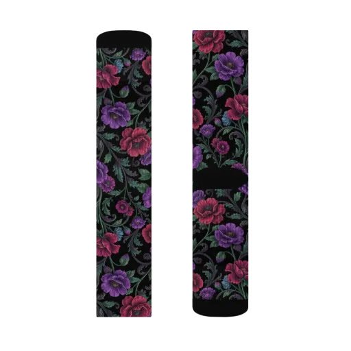 Midnight Botanical on a Socks