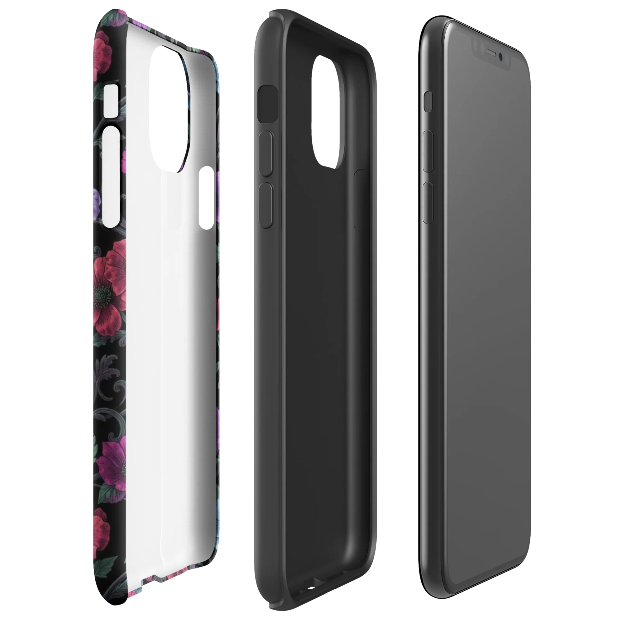 Midnight Botanical on Tough Case for iPhone® — Right