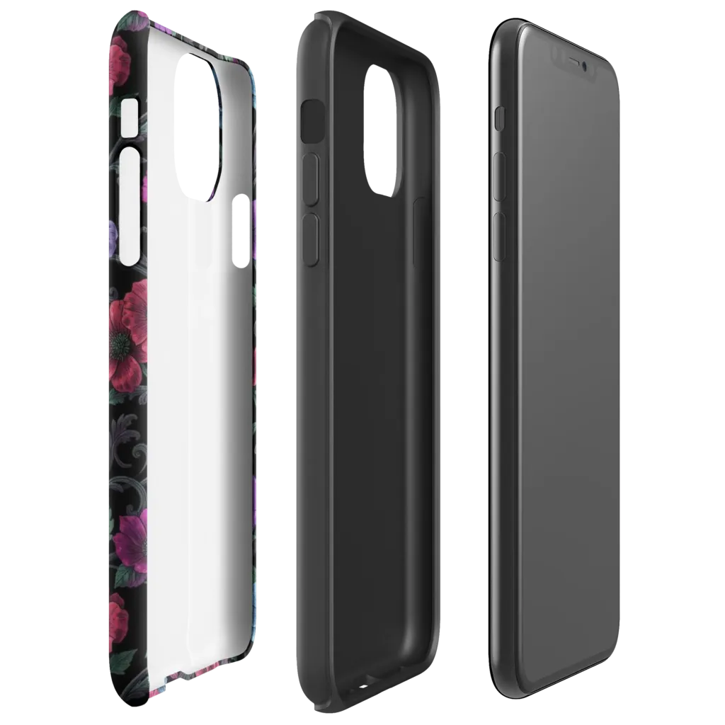 Midnight Botanical on Tough Case for iPhone® — Right