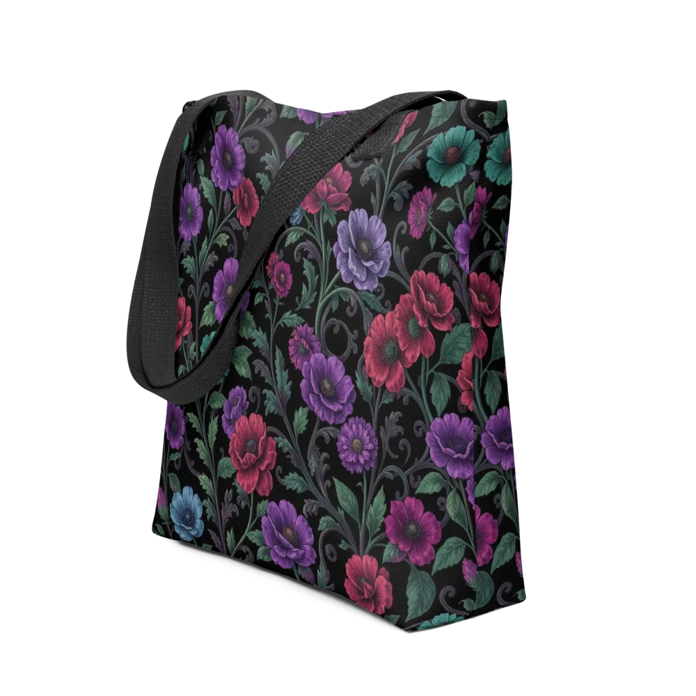 Midnight Botanical on Tote Bag — Front