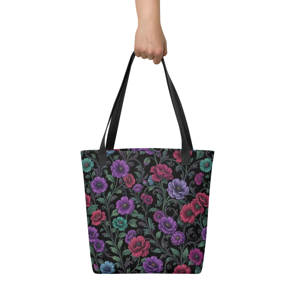 Midnight Botanical on Tote Bag — Front