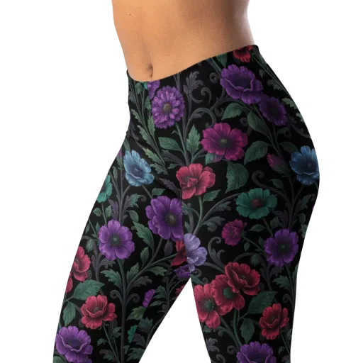 Midnight Botanical on a Leggings