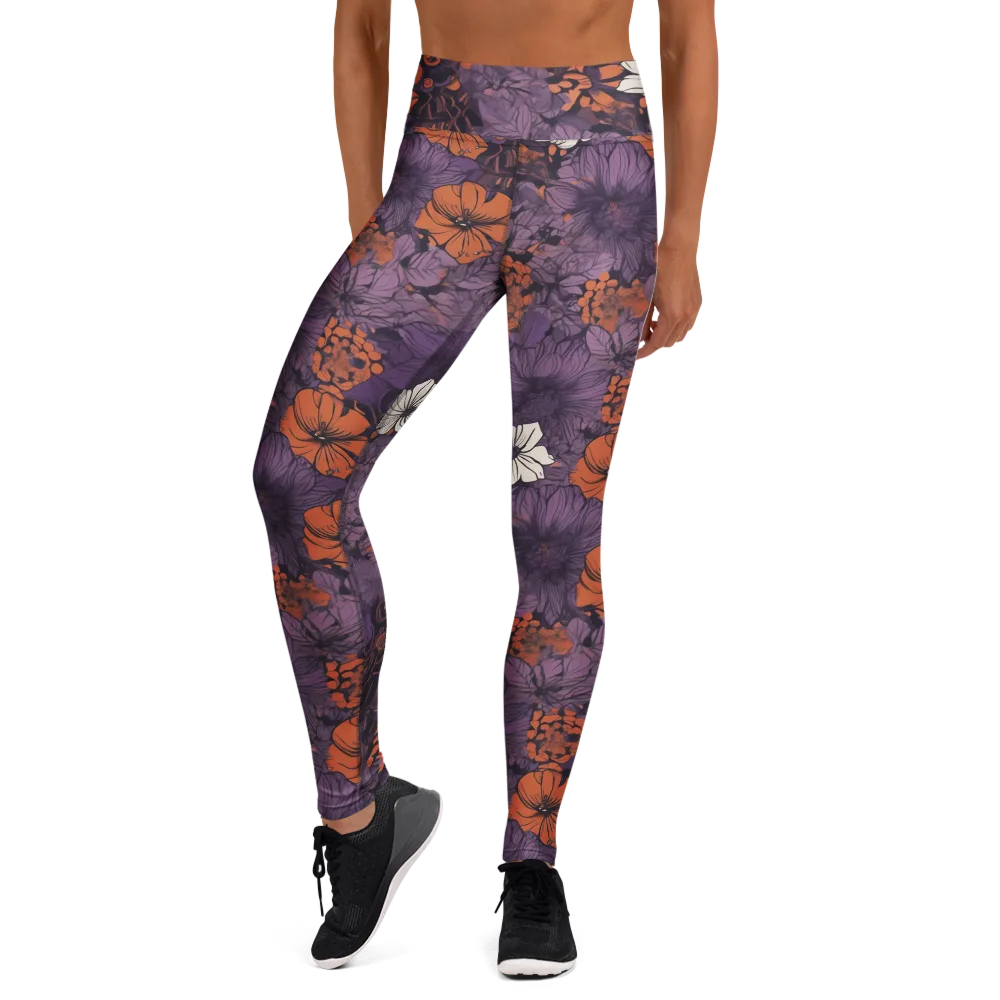 Violet Ember on Yoga Leggings — Front