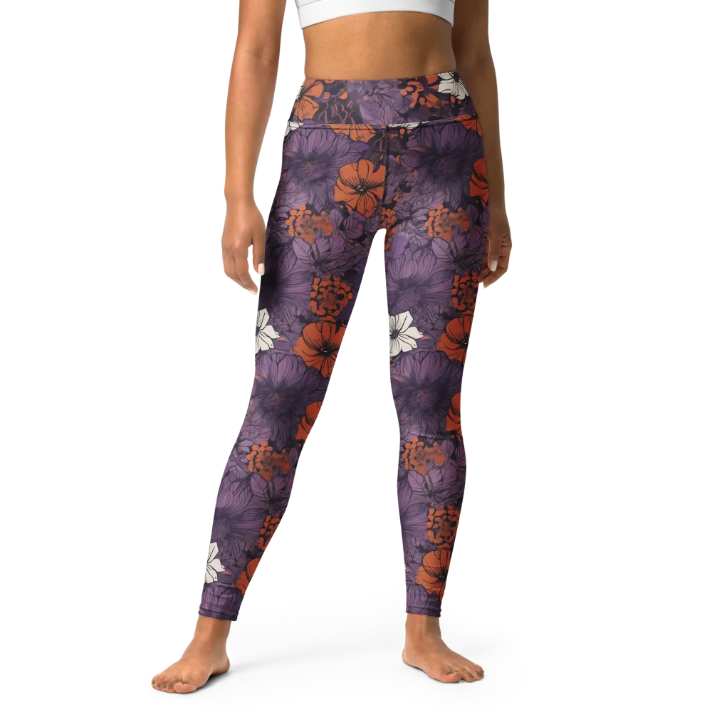 Violet Ember on Yoga Leggings — Front