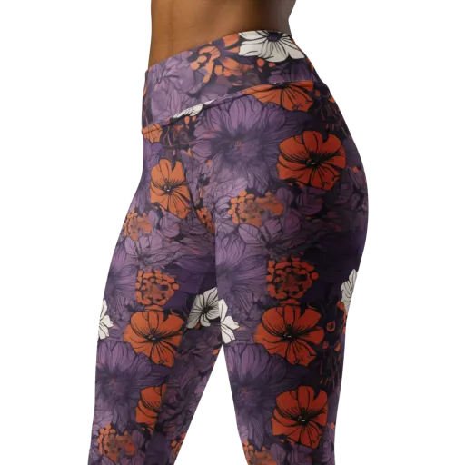 Violet Ember on a Yoga Leggings