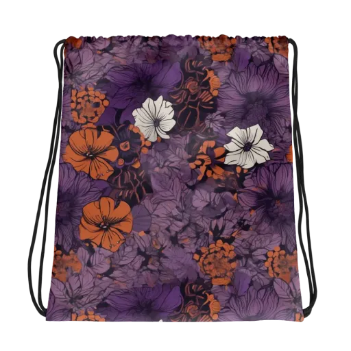 Violet Ember on a Drawstring Bag