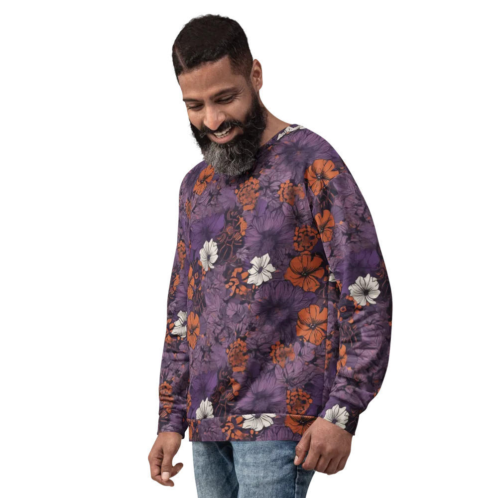 Violet Ember on Sweatshirt — Left Front