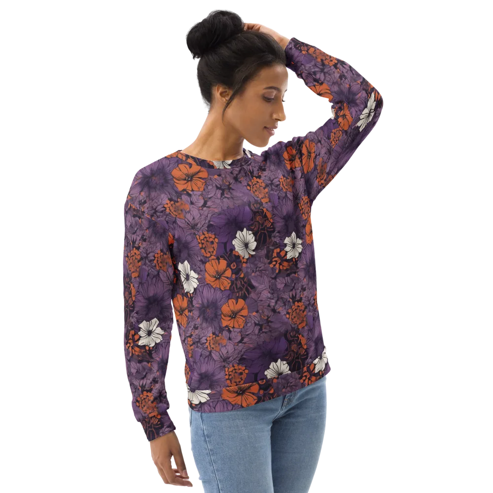 Violet Ember on Sweatshirt — Right Front