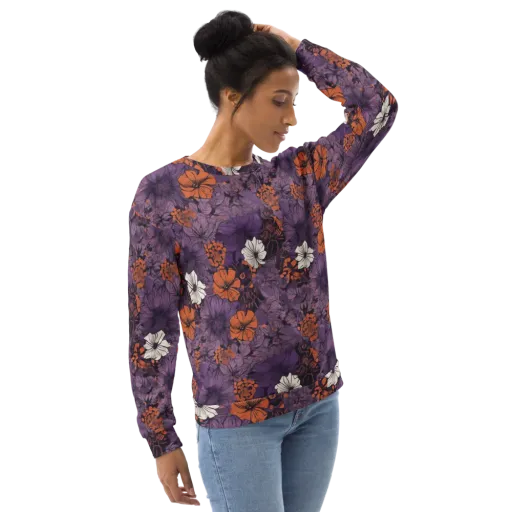 Violet Ember on a Sweatshirt