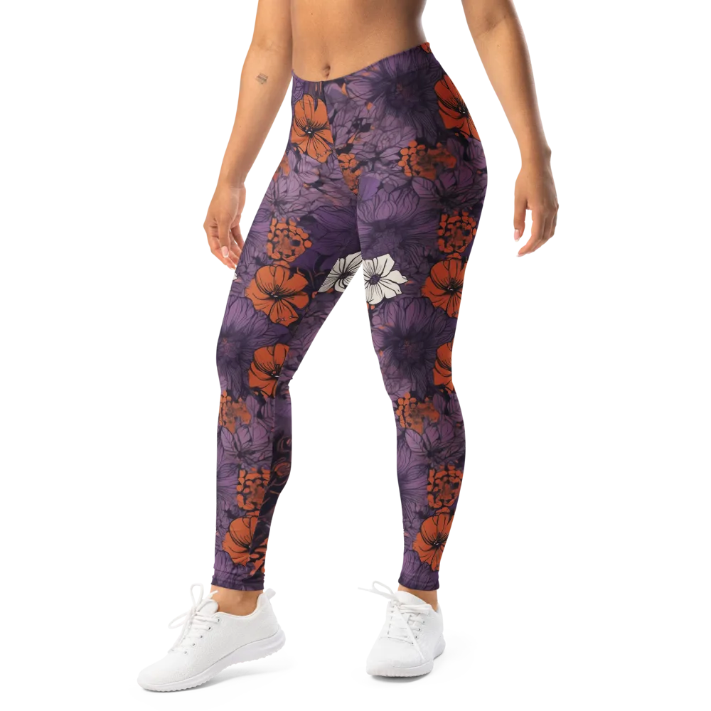 Violet Ember on Leggings — Left Front