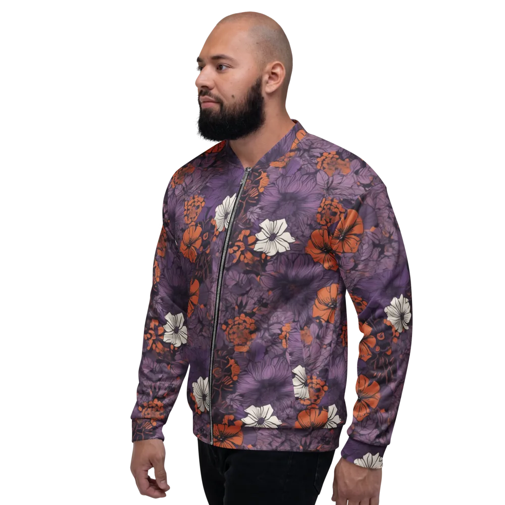 Violet Ember on Bomber Jacket — Left