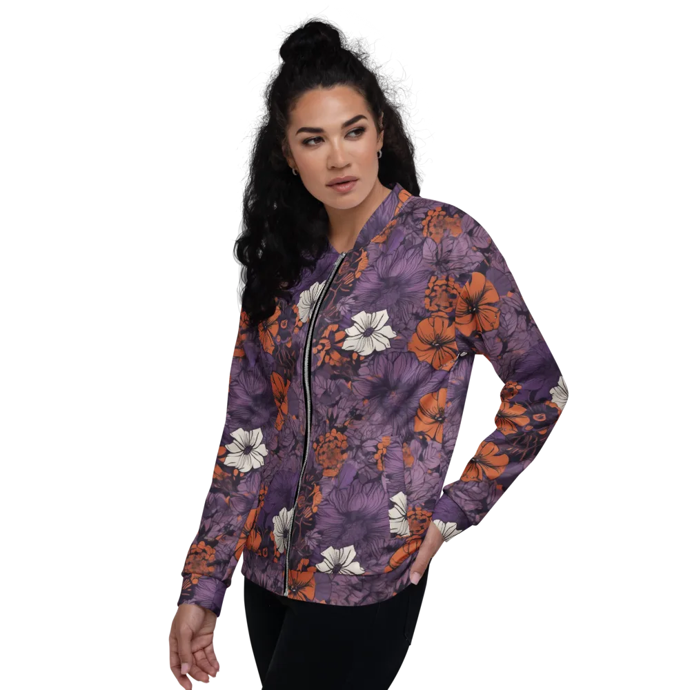 Violet Ember on Bomber Jacket — Left