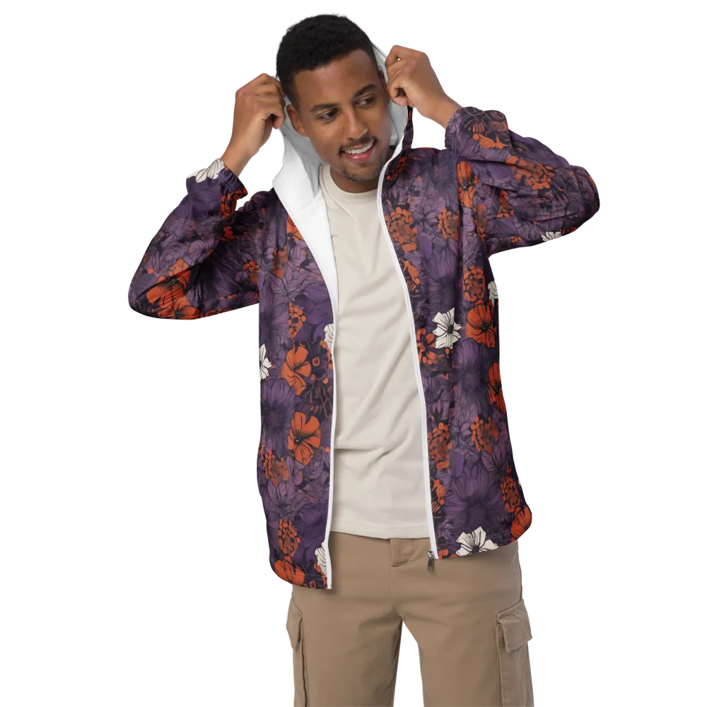 Violet Ember on Men's Windbreaker — Front