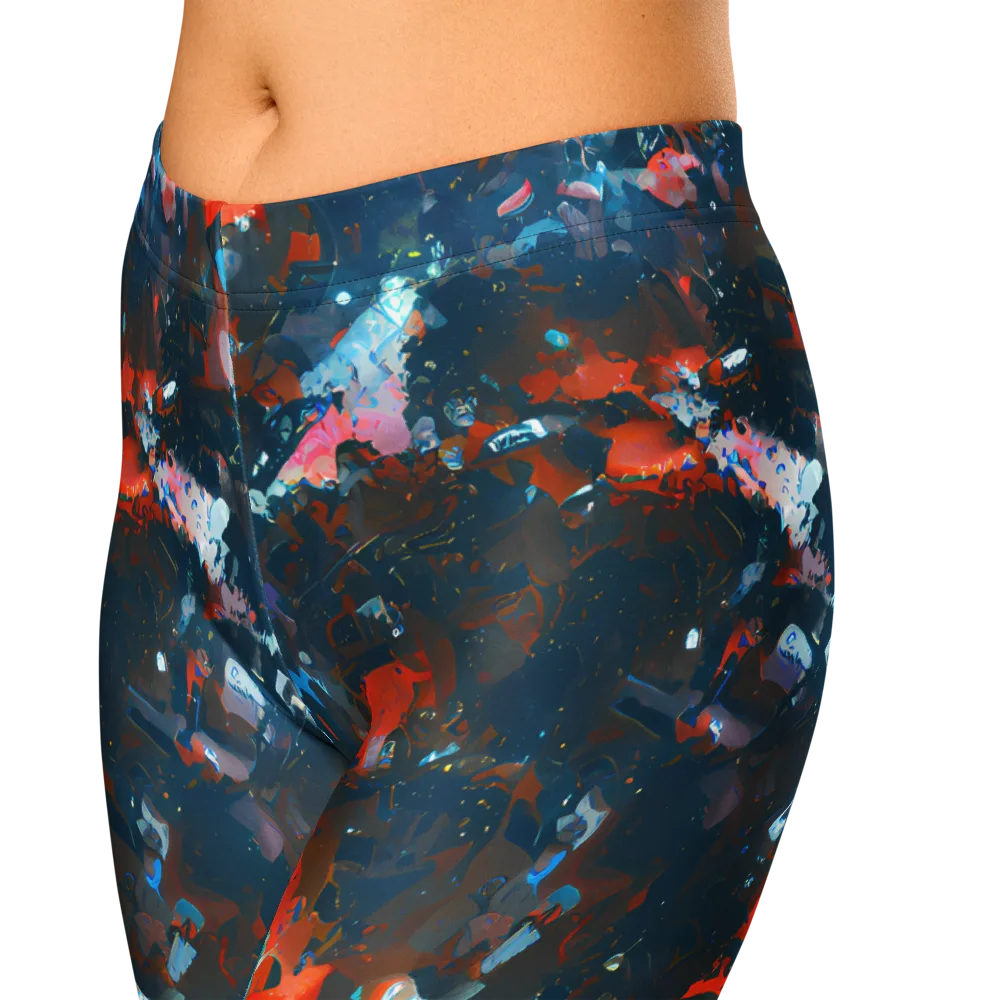 Ghenie's Whirl on Capri Leggings — Zoomed-in