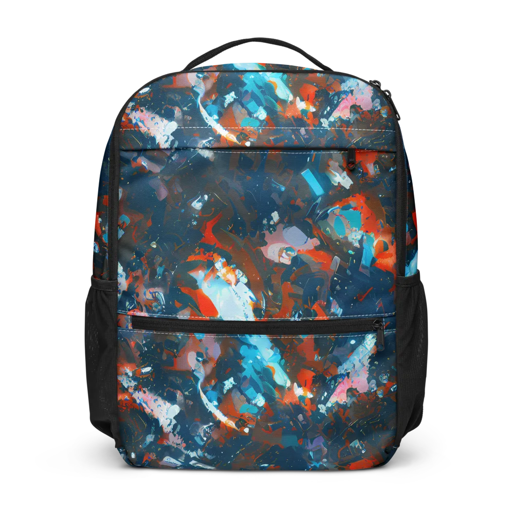 Ghenie's Whirl on Utility Backpack — Front