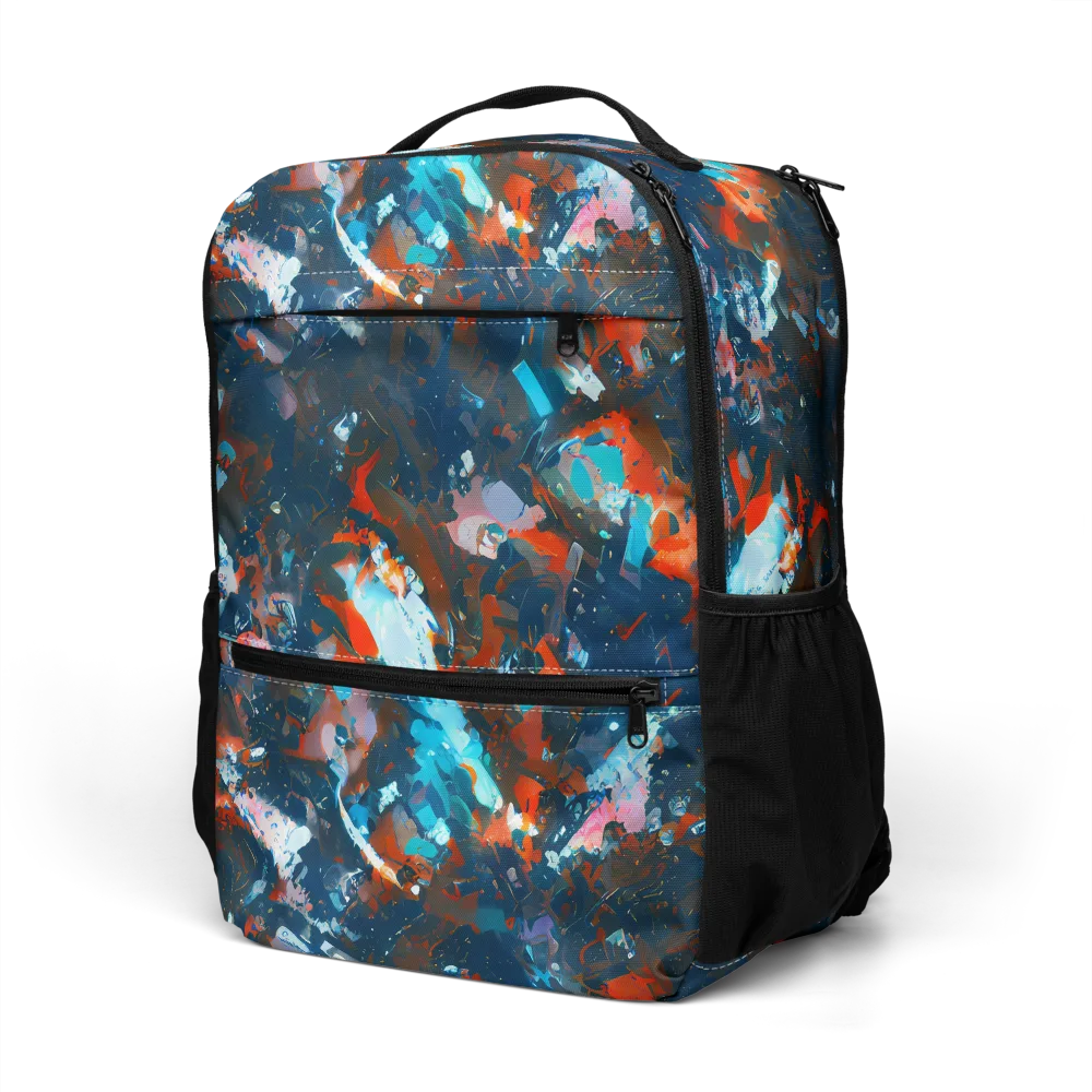 Ghenie's Whirl on Utility Backpack — Left Front