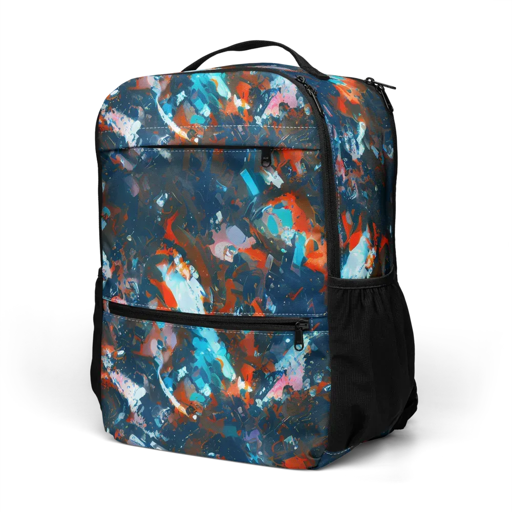 Ghenie's Whirl on Utility Backpack — Left Front