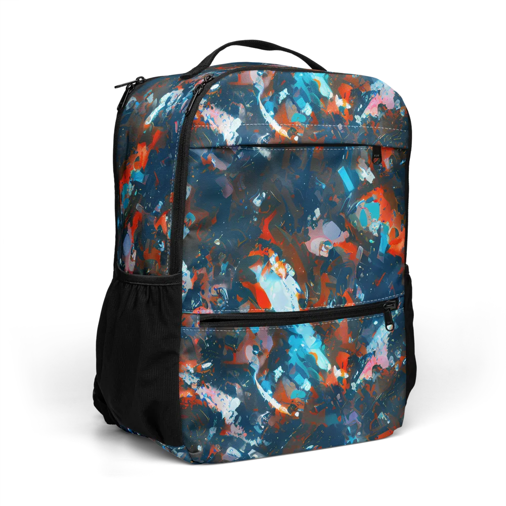 Ghenie's Whirl on Utility Backpack — Right Front