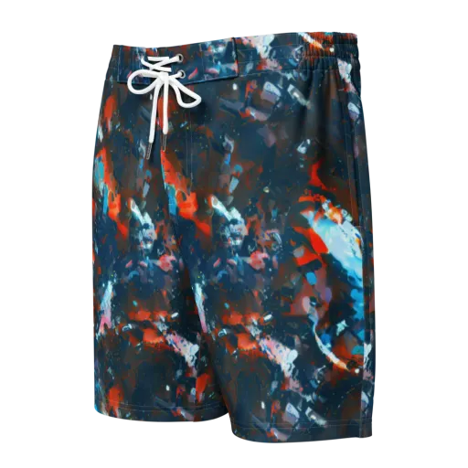 Ghenie's Whirl on a Men's Board Shorts
