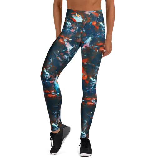 Ghenie's Whirl on a Yoga Leggings