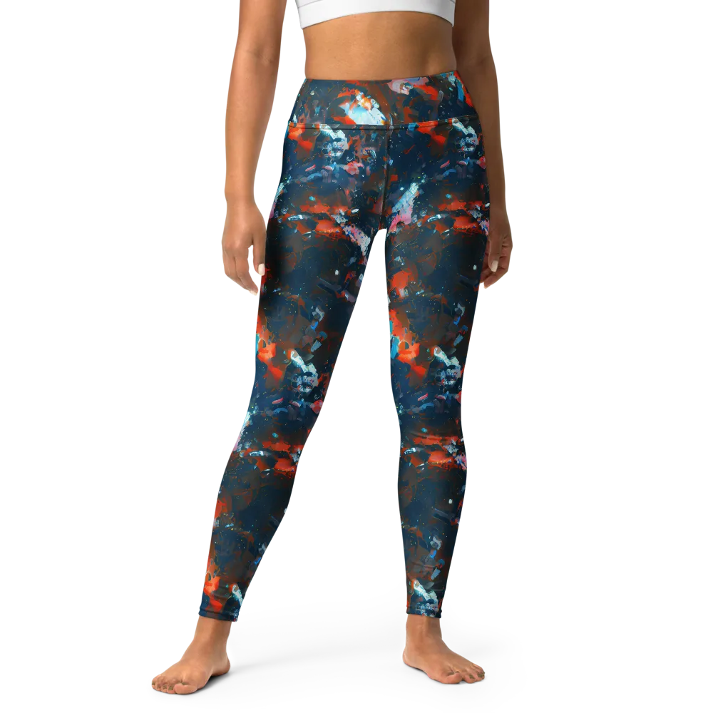 Ghenie's Whirl on Yoga Leggings — Front